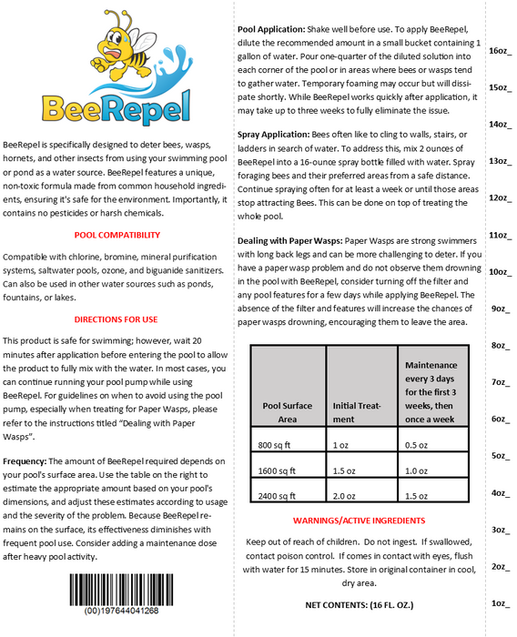 BeeRepel - Keeps Bees and Wasps away from Pool